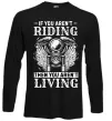 Лонгслив Riding is living Черный фото