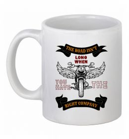 Чашка керамическая Right company of bikers