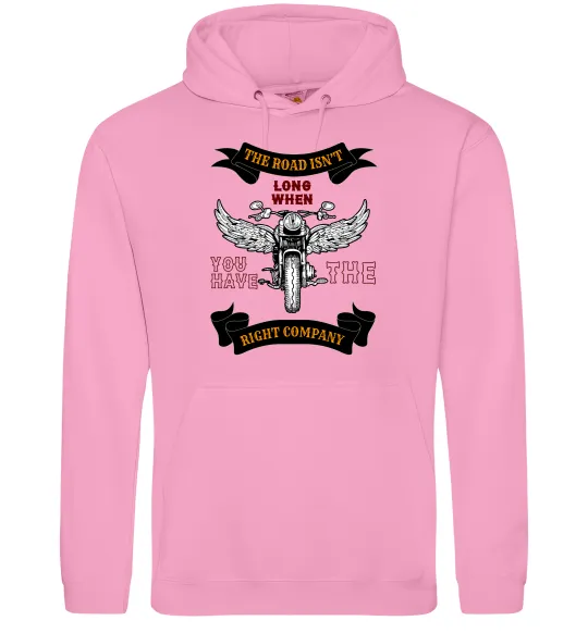 Женская толстовка (худи) Right company of bikers Розовый фото