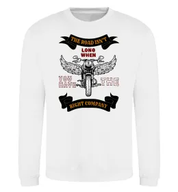 Світшот Right company of bikers Білий фото
