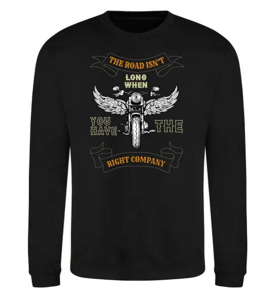 Свитшот Right company of bikers Черный фото