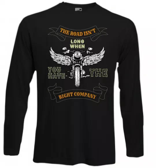 Лонгслив Right company of bikers Черный фото