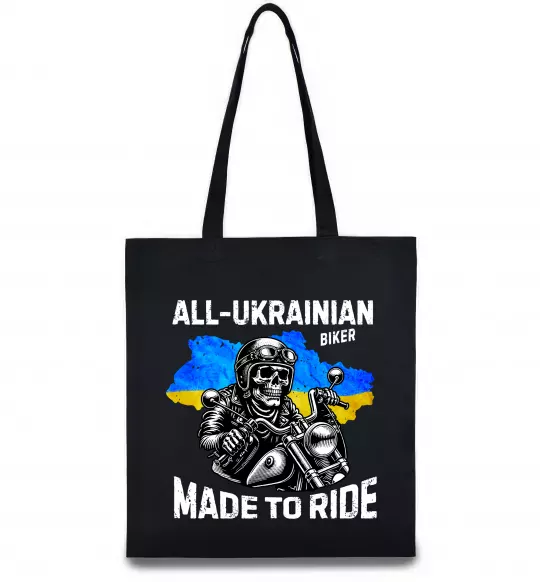 Эко-сумка Ukrainian biker Черный фото