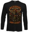 Лонгслив Wild roads Черный фото