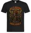 Чоловіча футболка Wild roads Чорний фото