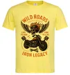 Чоловіча футболка Wild roads Лимонний фото