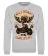 Свитшот Wild roads Серый меланж фото