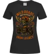 Жіноча футболка Wild roads Чорний фото