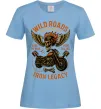 Жіноча футболка Wild roads Блакитний фото