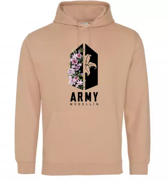 Мужская толстовка (худи) Army Medellin Песочный фото