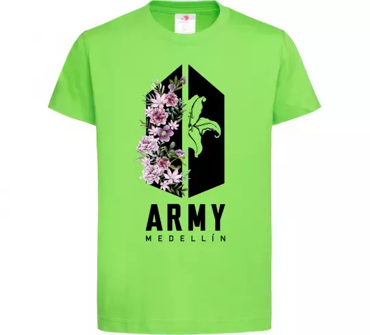Дитяча футболка Army Medellin Лаймовий фото