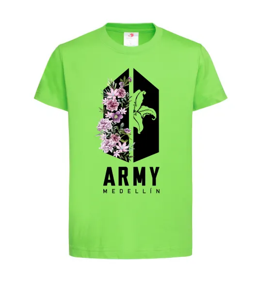 Дитяча футболка Army Medellin Лаймовий фото