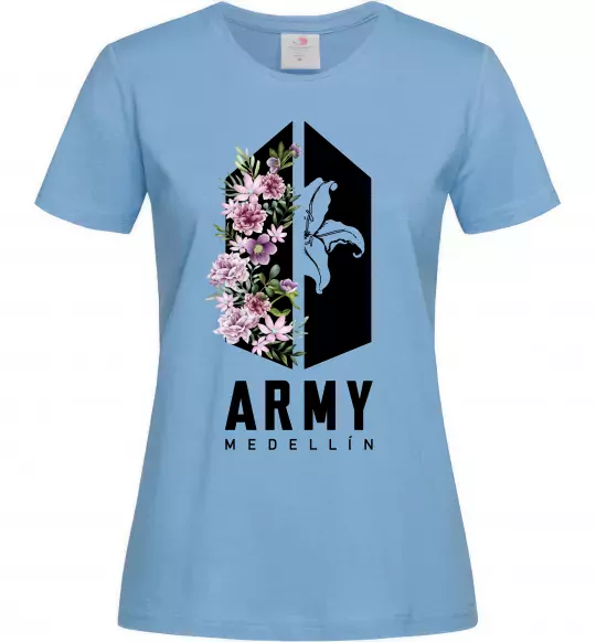 Жіноча футболка Army Medellin Блакитний фото