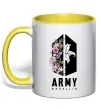 Чашка с цветной ручкой Army Medellin Солнечно желтый фото
