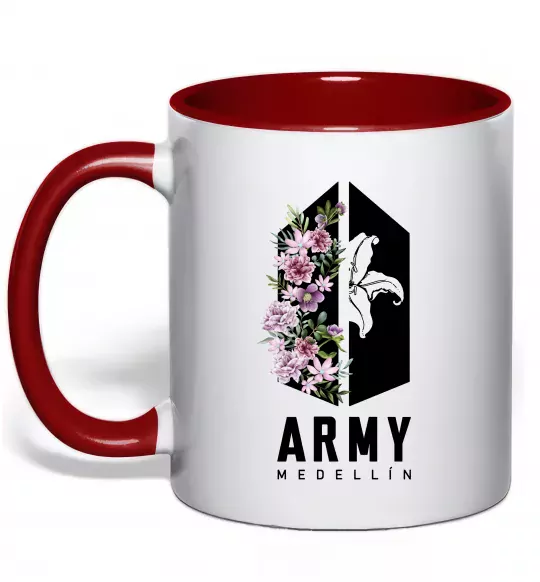 Чашка с цветной ручкой Army Medellin Красный фото