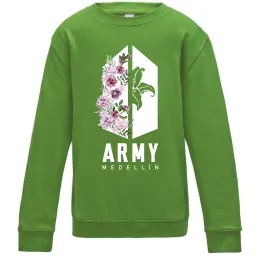 Детский Свитшот Army Medellin Лаймовый фото