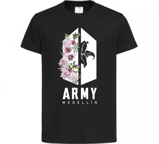 Дитяча футболка Army Medellin Чорний фото