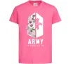 Дитяча футболка Army Medellin Яскраво-рожевий фото
