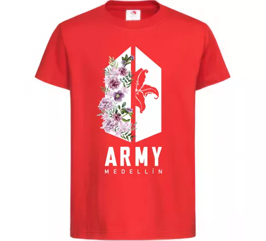 Дитяча футболка Army Medellin Червоний фото