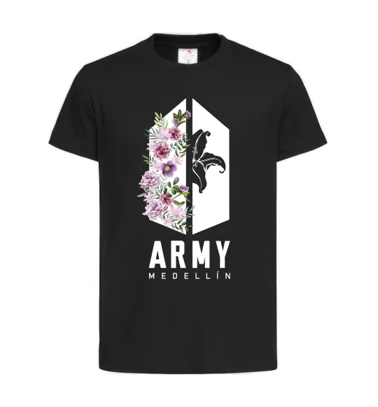 Дитяча футболка Army Medellin Чорний фото