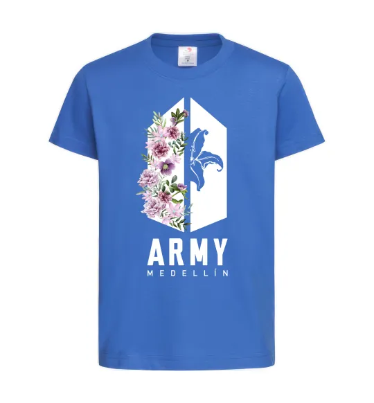 Дитяча футболка Army Medellin Яскраво-синій фото