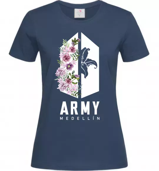 Жіноча футболка Army Medellin Темно-синій фото