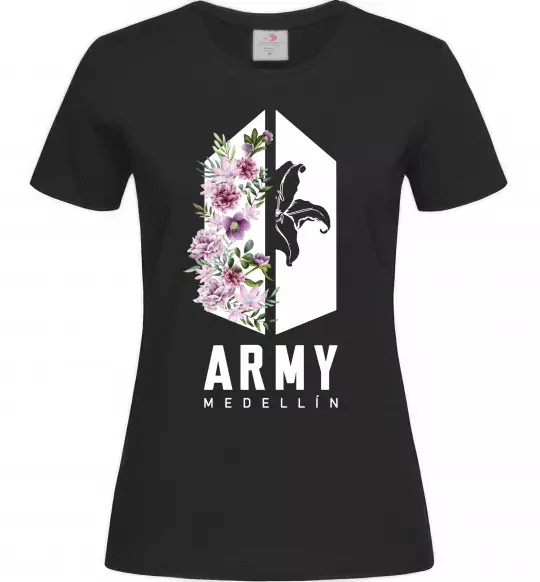 Жіноча футболка Army Medellin Чорний фото