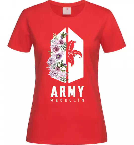 Жіноча футболка Army Medellin Червоний фото