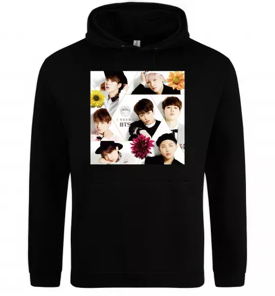 Жіноча толстовка (худі) BTS photos Чорний фото