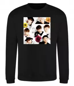 Свитшот BTS photos Черный фото