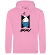 Мужская толстовка (худи) BTS army heart Розовый фото