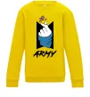 Детский Свитшот BTS army heart Солнечно желтый фото