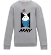 Детский Свитшот BTS army heart Серый меланж фото