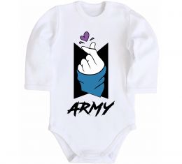 Детский боди BTS army heart