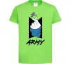 Дитяча футболка BTS army heart Лаймовий фото
