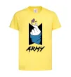 Дитяча футболка BTS army heart Лимонний фото