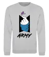 Свитшот BTS army heart Серый меланж фото