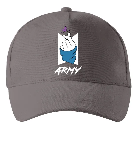 Кепка BTS army heart Серый фото