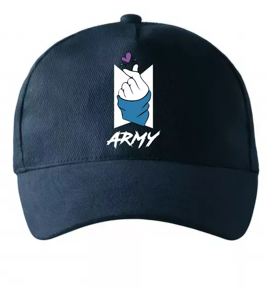 Кепка BTS army heart Темно-синий фото