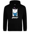 Женская толстовка (худи) BTS army heart Черный фото