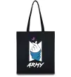 Еко-сумка BTS army heart Чорний фото