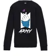 Детский Свитшот BTS army heart Черный фото