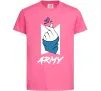 Дитяча футболка BTS army heart Яскраво-рожевий фото
