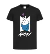 Дитяча футболка BTS army heart Чорний фото