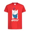 Дитяча футболка BTS army heart Червоний фото