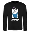 Свитшот BTS army heart Черный фото