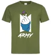 Чоловіча футболка BTS army heart Оливковий фото