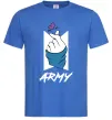 Чоловіча футболка BTS army heart Яскраво-синій фото