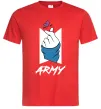 Чоловіча футболка BTS army heart Червоний фото