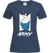 Жіноча футболка BTS army heart Темно-синій фото